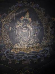 チベット　タンカ　観世音菩薩