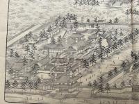 【木版刷】京都御室大内山仁和寺真景