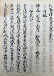 【写本】別尊伝受集　第五　深秘　（別尊伝受口決集）