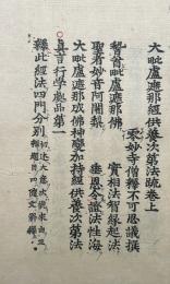【高野版】不思議疏　2巻2冊揃　（大毘盧遮那経供養次第法疏）
