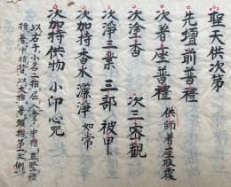 【写本】聖天供次第（歓喜天供次第）
