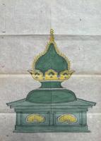 【マクリ】土砂函図　肉筆彩色画