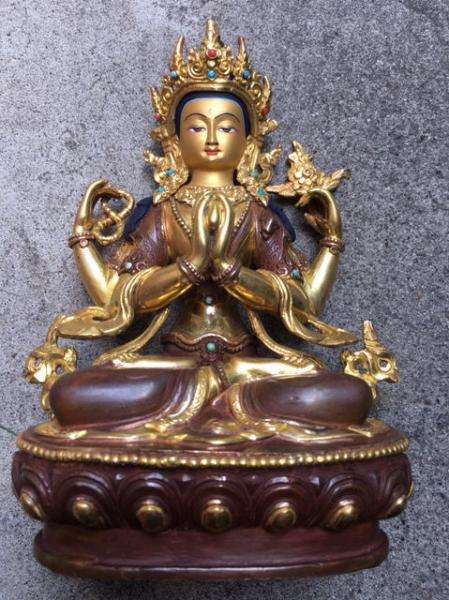 チベット仏像】不空羂索観音菩薩坐像 / 古本、中古本、古書籍の チベット仏像】不空羂索観音菩薩坐像 / 古本、中古本、古書籍の