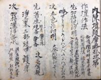 【写本】内陳壇護摩略私次第　作壇作法不動法付キ