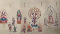【巻子本】梵像自金剛天龍帝釈下及十六応真両大弟子六祖等　6巻揃