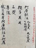 【写本】諸観音次第（葉衣・阿麼来・馬頭・白衣・水月観音・不空羂索予見・不空羂索自見）　７帖揃