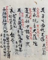 【写本】諸観音次第（葉衣・阿麼来・馬頭・白衣・水月観音・不空羂索予見・不空羂索自見）　７帖揃