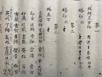 【巻子本】西院伝授大事許可