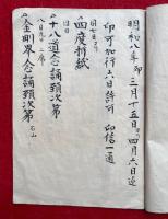 【写本】中院流伝授記録