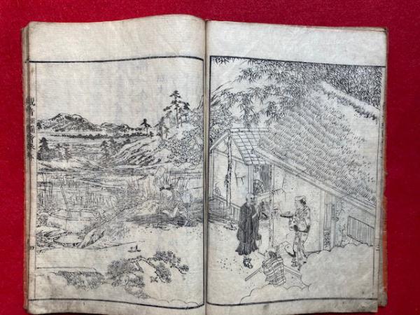 観音経和談鈔図会 3冊 平田止水居士遺稿 源基定 菱川清春 画