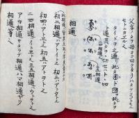 【写本】悉曇十八章建立切附