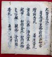 【写本】十三仏のうち8冊　阿閦仏・普賢菩薩法・薬師法・不動法・釈迦法・弥勒法・大勢至法・正観音法
