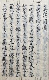 【写本】真宗用意・続解記