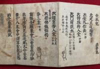 金胎法印合掌秘伝（金剛界記・胎蔵界記・十八道記・普賢菩薩行願讃ほか声明3帖）　法曼流　手印図入　計6帖揃