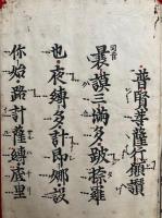 金胎法印合掌秘伝（金剛界記・胎蔵界記・十八道記・普賢菩薩行願讃ほか声明3帖）　法曼流　手印図入　計6帖揃
