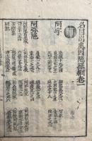 名目出処因陀羅網　15巻中（3）欠、8冊