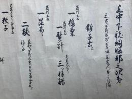 【巻子本】上中下祝詞膳部之次第