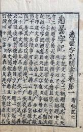 悉曇字記聞書　6巻6冊揃