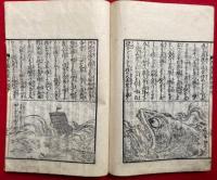 阿弥陀経和訓図会　3巻3冊揃　絵入