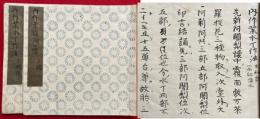 【写本】内作業灌頂口伝・内作業水丁作法　小嶋流　2冊揃