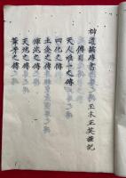 【写本】神道諸伝書　1-3巻合１冊
