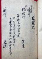 【写本】修験宗衣体式（本山修験宗階級衣体式・本山修験宗衣体式）