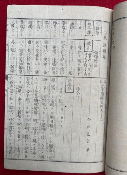 論説記事簡牘文例 熟語類纂 2巻2冊揃(今井匡之) / うたたね文庫 論説記事簡牘文例 熟語類纂 2巻2冊揃(今井匡之) / うたたね文庫
