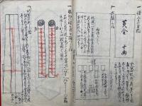 【写本】折形之図伝授　秘本　絵入