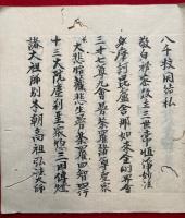 【写本】八千枚秘尺　4冊揃　（八千枚焼作法・八千枚支度・八千枚開結私・八千枚事）