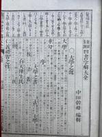 四書字解大全　鼇頭集説　4巻3冊揃　銅版画入　（大学・中庸・論語・孟子）