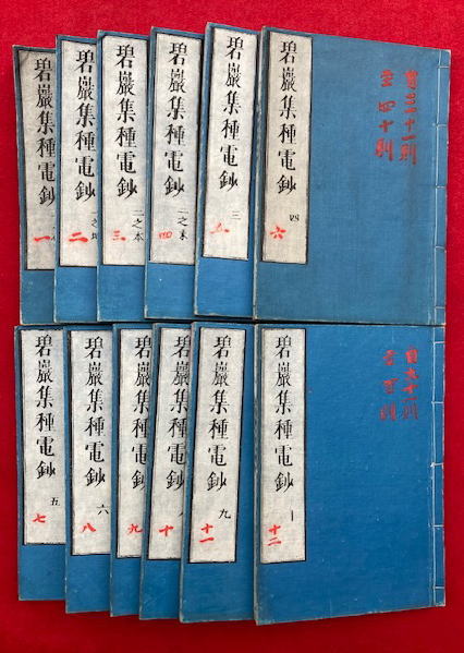 碧巌集種電鈔 10巻12冊揃 （仏果園悟禅師碧巖録種電鈔）(統大智