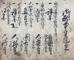 【写本】御郡中寺院（切支丹宗門）