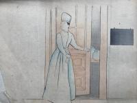 【彩色木版画】女子毛筆画帖　七の巻　