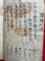 【写本】御法談（讃題）　（一向一心ニ弥陀ニ-・源空ハ手ニエタルココチほか）