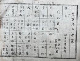 皇国地名要覧