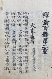 釈論百条第二重（釈論百條第二重）