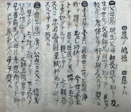 【写本】四恩ノ事・祐天飯沼ニテ問答ノほか