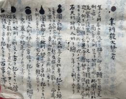 【写本】九星巡方心得扣　（年刑殺大禁方・月巡方位吉配心得・都天凶方説ほか）