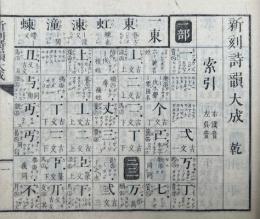 新刻詩韻大成　乾坤2冊揃