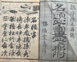 名頭字並国尽　改正再刻　（名頭字国尽並郡附）