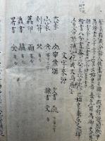 【写本】永字八法図并魏太祖書論　文字起原等