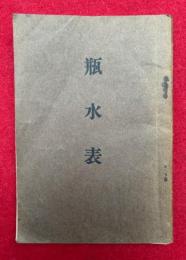 瓶水表　修法師取締規則