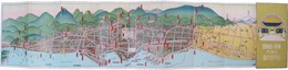 鳥瞰図　東洋一貿易港　大神戸名所案内図