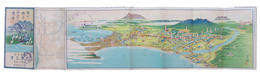 鳥瞰図　湯川根崎温泉図絵
