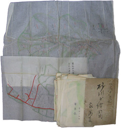 群馬県　砂川村絵図