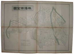米澤市全図