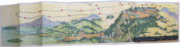 鳥瞰図　羽黒山案内図絵
