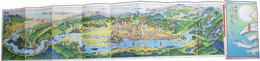 鳥瞰図　山紫水明日田盆地図絵