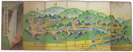 鳥瞰図　赤城山麓梨木鉱泉案内図