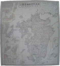改正九州細見全図琉球全図